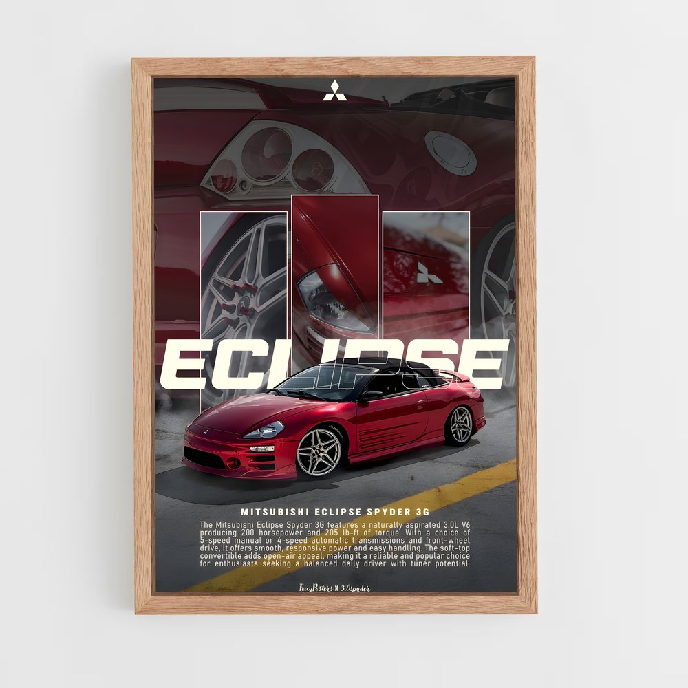 Poster E-Force Red Racer – affiche Mitsubishi (vue 4)